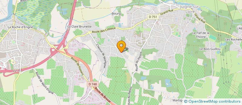 localisation de l'entreprise SCI LES VALLEES  LES GARENNES SUR LOIRE