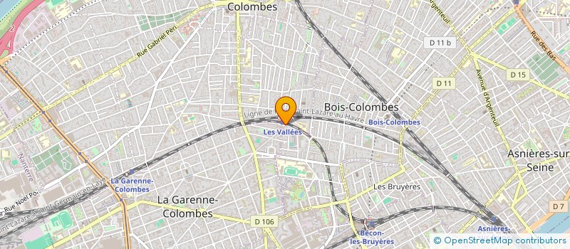 localisation de l'entreprise SCI LES VALLEES à BOIS-COLOMBES