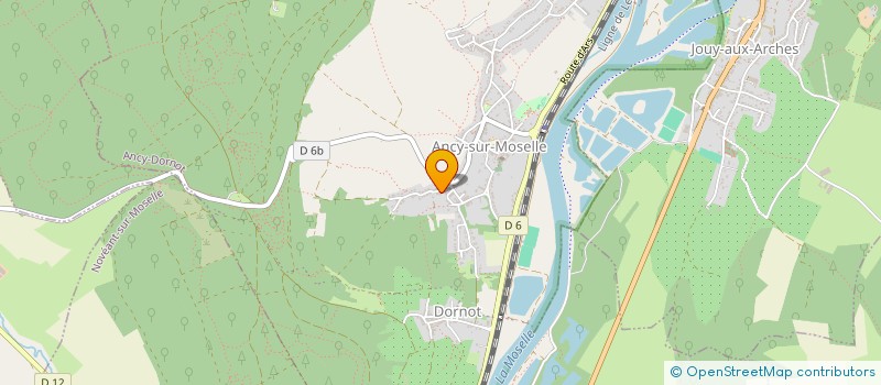 localisation de l'entreprise SCI LES VALLEES D'AUXON  ANCY-DORNOT