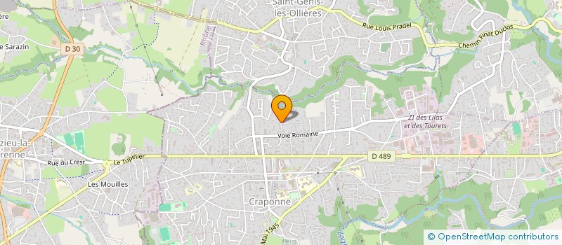 localisation de l'entreprise SCI LES VALLONS  CRAPONNE