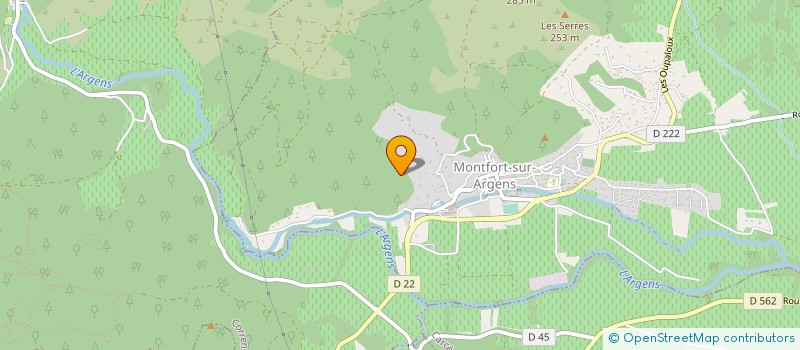 localisation de l'entreprise SCI LES VALLONS  MONTFORT-SUR-ARGENS