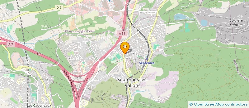 localisation de l'entreprise SCI LES VALLONS à SEPTEMES LES VALLONS