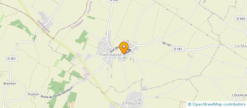 localisation de l'entreprise SCI LES VALLONS à THEIL-RABIER