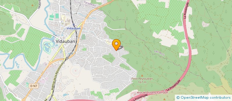 localisation de l'entreprise SCI LES VALLONS  VIDAUBAN