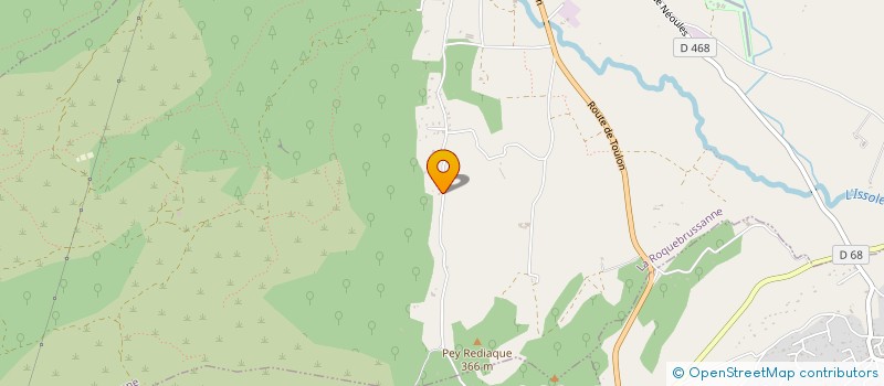 localisation de l'entreprise SCI LES VALLONS  LA ROQUEBRUSSANNE