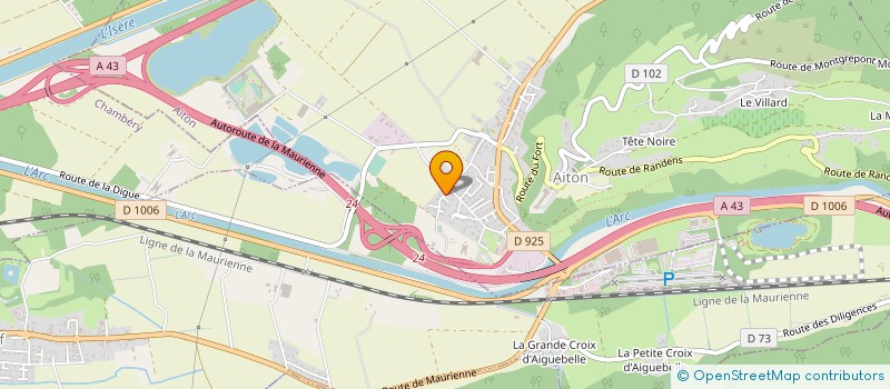 localisation de l'entreprise SCI LES VALLONS DE L'ARCHE  AITON