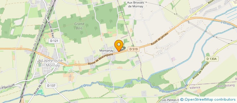 localisation de l'entreprise SCI LES VALOIS  LAPEYROUSE-MORNAY