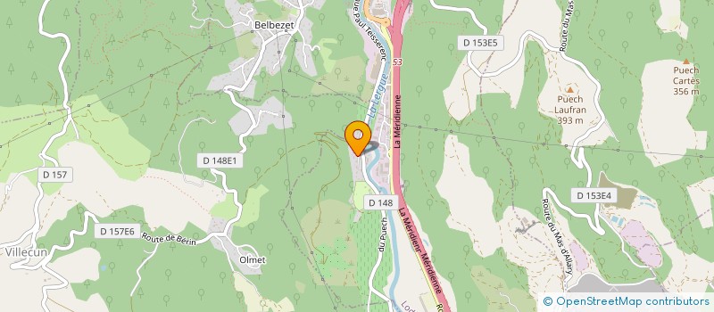 localisation de l'entreprise SCI LES VALS  LODEVE