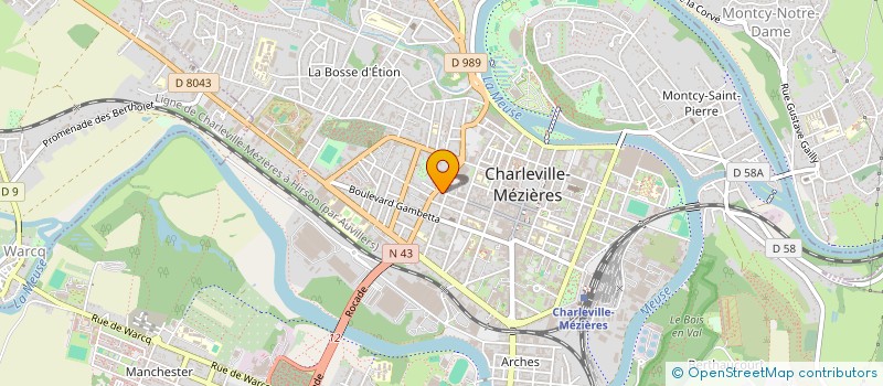 localisation de l'entreprise SCI LES VANNEAUX à CHARLEVILLE-MEZIERES