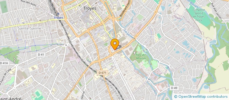 localisation de l'entreprise SCI LES VANNES à TROYES