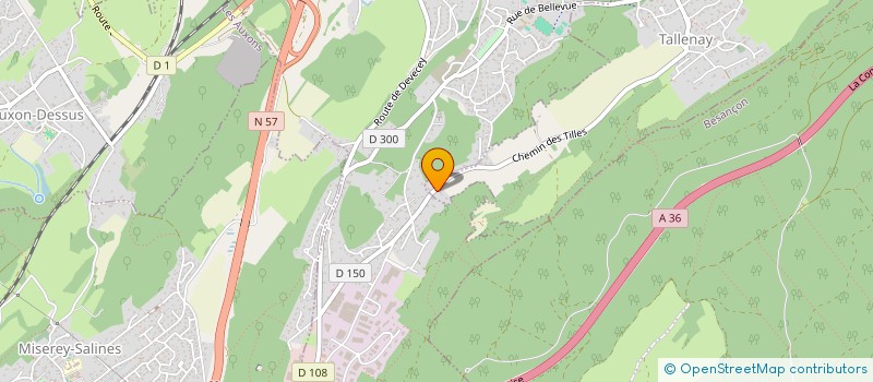 localisation de l'entreprise SCI LES VARENNES  CUSSEY SUR L'OGNON