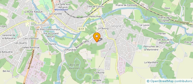 localisation de l'entreprise SCI LES VARENNES à VEIGNE