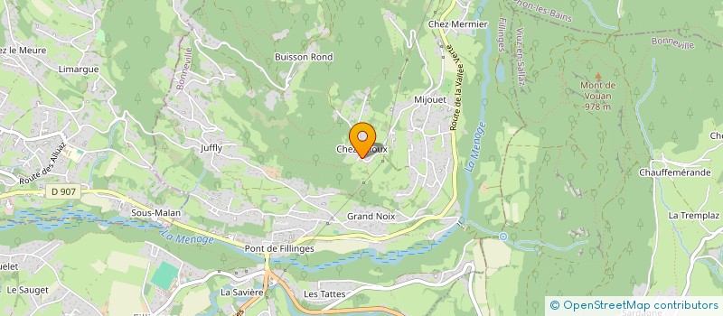 localisation de l'entreprise SCI LES VARENNES  FILLINGES