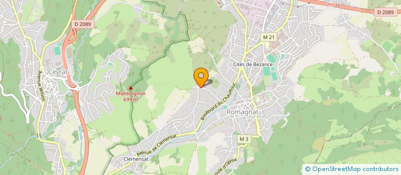 localisation de l'entreprise SCI LES VARENNES  ROMAGNAT