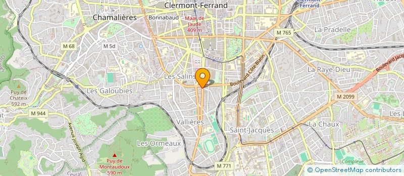 localisation de l'entreprise SCI LES VARENNES OUEST  CLERMONT-FERRAND