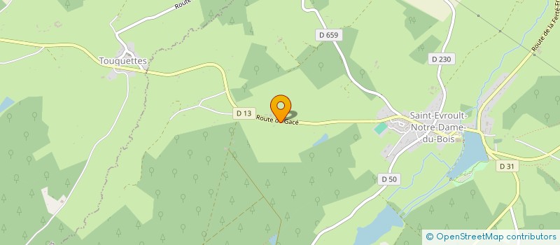 localisation de l'entreprise SCI LES VAUX REUNIS à SAINT-EVROULT-NOTRE-DAME-DU-BOIS