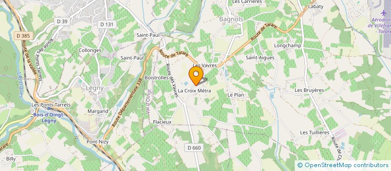 localisation de l'entreprise SCI LES VAVRES  BAGNOLS