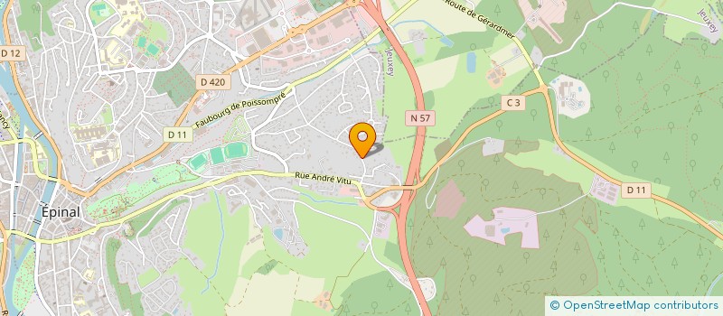 localisation de l'entreprise SCI LES VAX à EPINAL