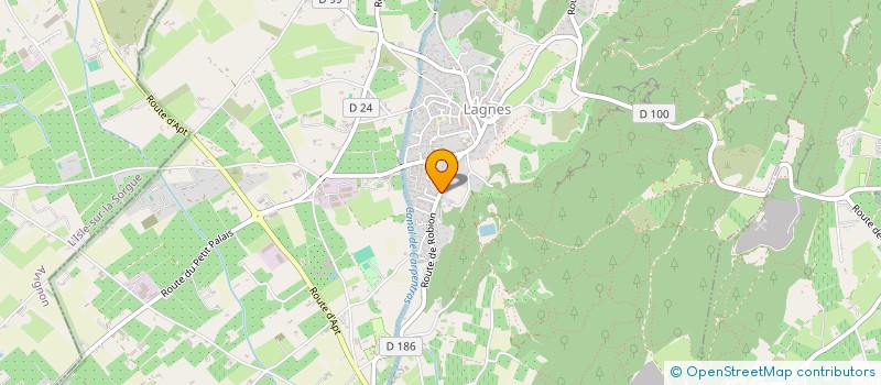 localisation de l'entreprise SCI LES VELLUNES  LAGNES