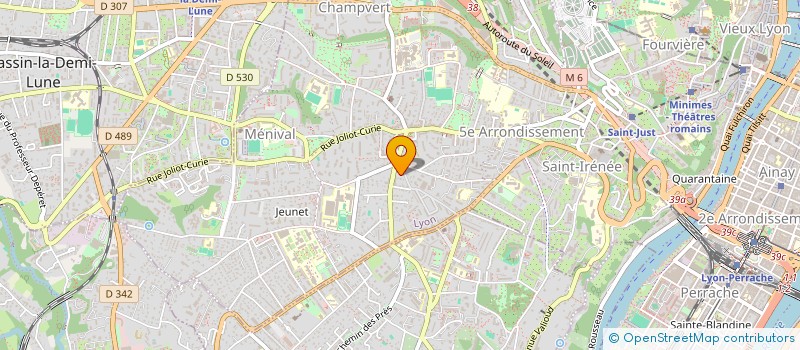 localisation de l'entreprise SCI LES VENTS  LYON