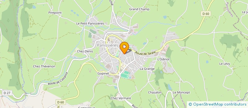 localisation de l'entreprise SCI LES VERCHERES  PANISSIERES