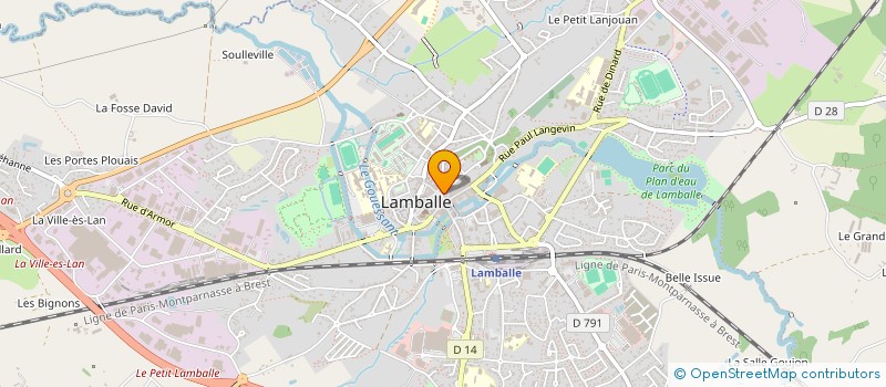 localisation de l'entreprise SCI LES VERDOTS  LAMBALLE-ARMOR