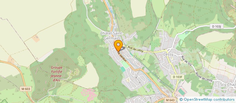 localisation de l'entreprise SCI LES VERGERS  CHATEL-SAINT-GERMAIN