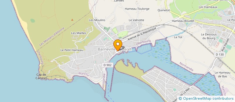 localisation de l'entreprise SCI LES VERGERS à BARNEVILLE-CARTERET