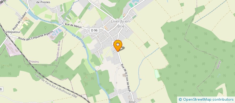 localisation de l'entreprise SCI LES VERGERS à LIVERDY-EN-BRIE
