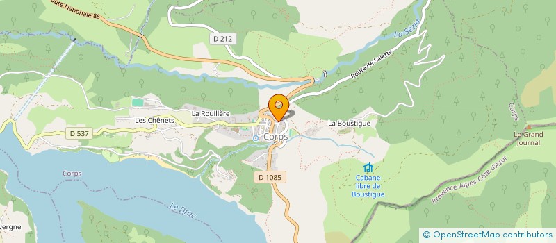 localisation de l'entreprise SCI LES VERGERS  CORPS