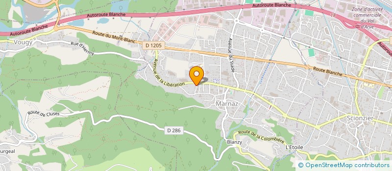 localisation de l'entreprise SCI LES VERGERS  MARNAZ