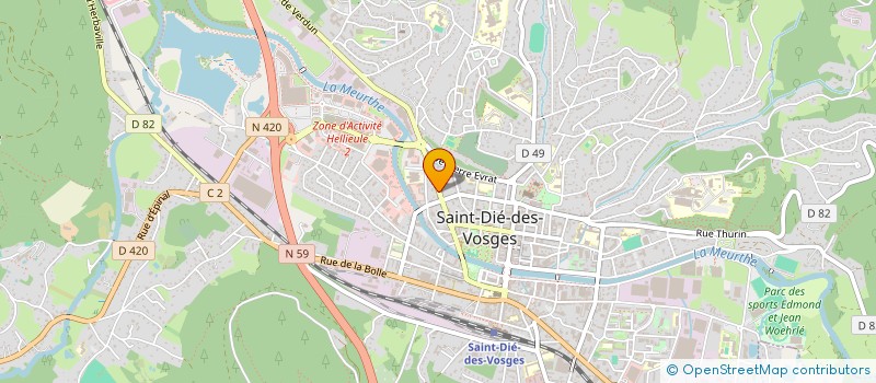 localisation de l'entreprise SCI LES VERGERS à SAINT DIE DES VOSGES