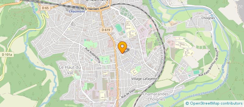 localisation de l'entreprise SCI LES VERGERS à CHAUMONT