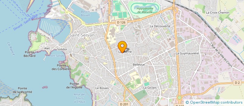 localisation de l'entreprise SCI LES VERGERS  SAINT-MALO