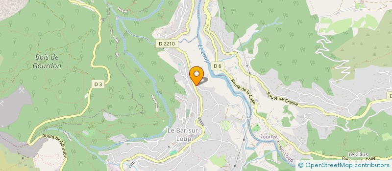 localisation de l'entreprise SCI LES VERGERS à LE BAR-SUR-LOUP