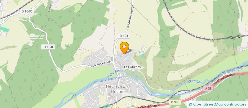 localisation de l'entreprise SCI LES VERGERS  FLEUREY-SUR-OUCHE