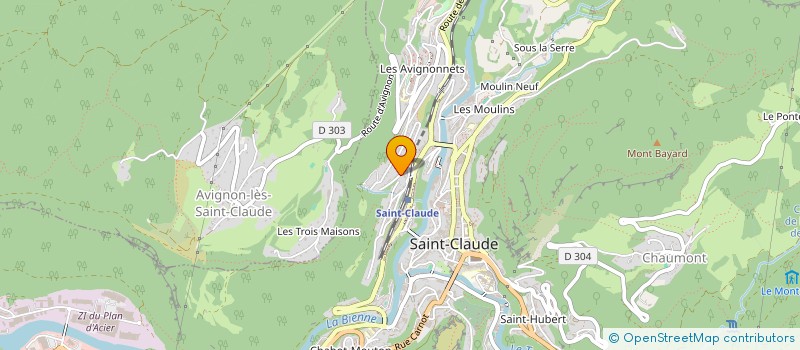 localisation de l'entreprise SCI LES VERGERS  SAINT-CLAUDE