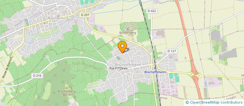 localisation de l'entreprise SCI LES VERGERS  BISCHOFFSHEIM