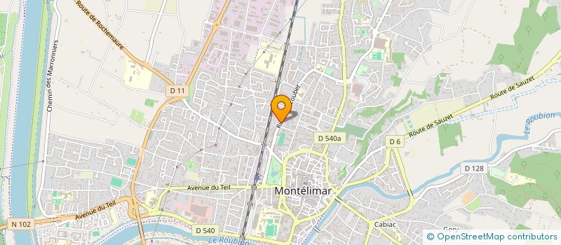 localisation de l'entreprise SCI LES VERGERS à MONTELIMAR