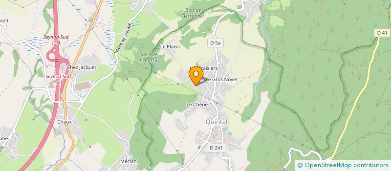 localisation de l'entreprise SCI LES VERGERS  QUINTAL