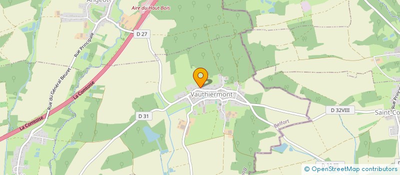localisation de l'entreprise SCI LES VERGERS D'A D H à VAUTHIERMONT