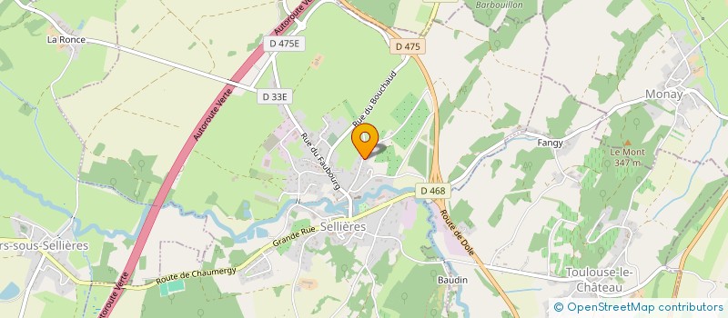 localisation de l'entreprise SCI LES VERGERS DE LA TOUR  SELLIERES