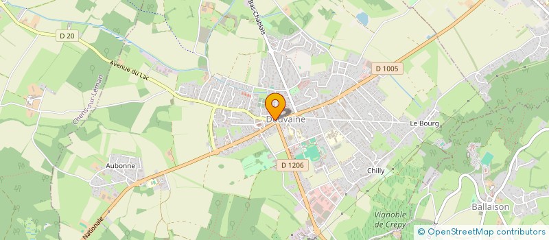 localisation de l'entreprise SCI LES VERGERS DE MASSONGY  DOUVAINE