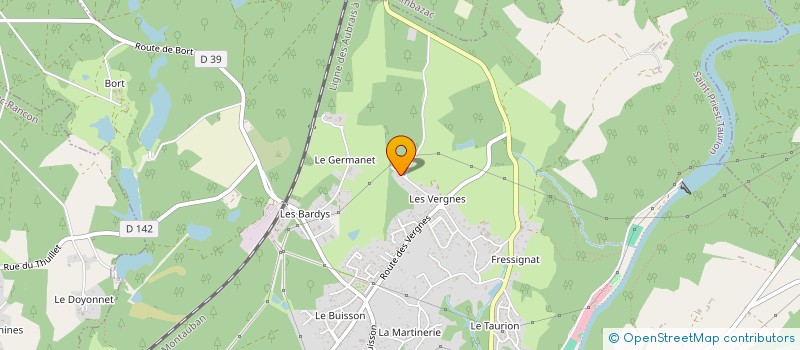 localisation de l'entreprise SCI LES VERGNES  SAINT-PRIEST-TAURION