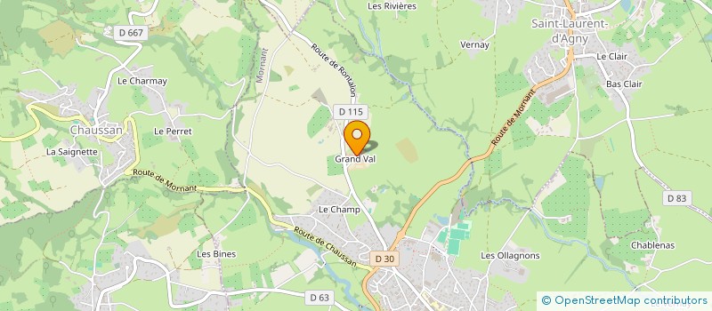 localisation de l'entreprise SCI LES VERHERES  MORNANT