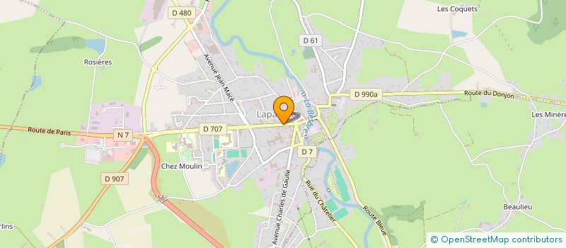 localisation de l'entreprise SCI LES VERITES  LAPALISSE