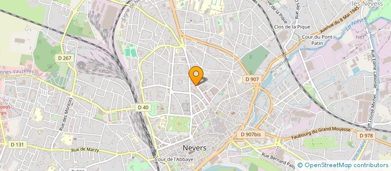 localisation de l'entreprise SCI LES VERNES à NEVERS