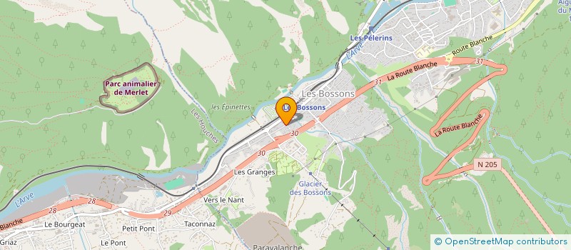 localisation de l'entreprise SCI LES VERNEYS à CHAMONIX-MONT-BLANC