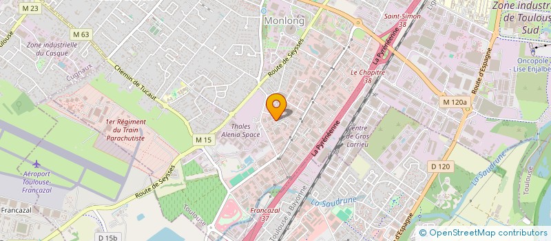 localisation de l'entreprise SCI LES VERRIERS TOULOUSAINS  TOULOUSE