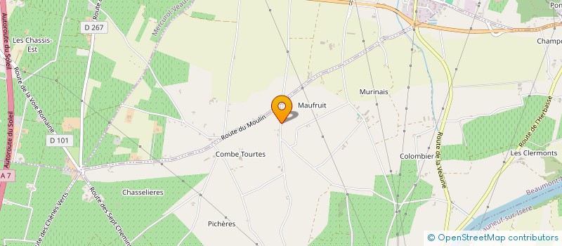 localisation de l'entreprise SCI LES VERS A SOIE  BEAUMONT-MONTEUX